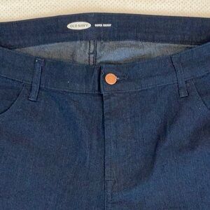 Old Navy dark rinse super skinny jeans